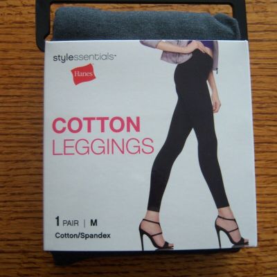 New in package, Hanes women's medium (8-10) gray cotton legging